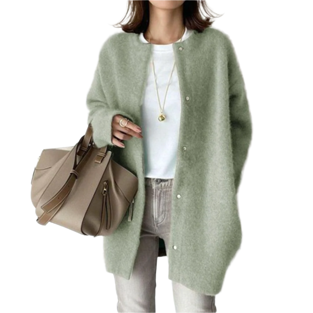 Cardigan Femme Oversize Boutonné