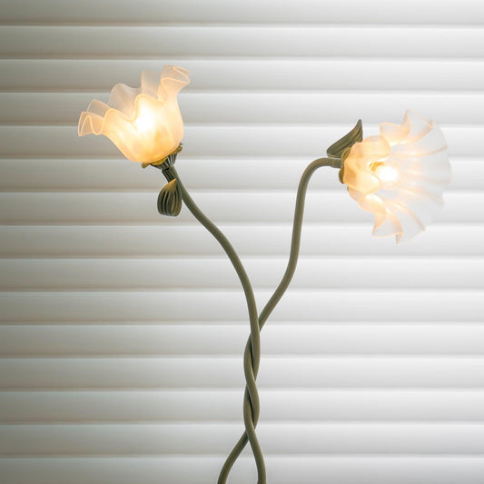 Lampe Florale Élégante avec Décor Fleurs - Foivo