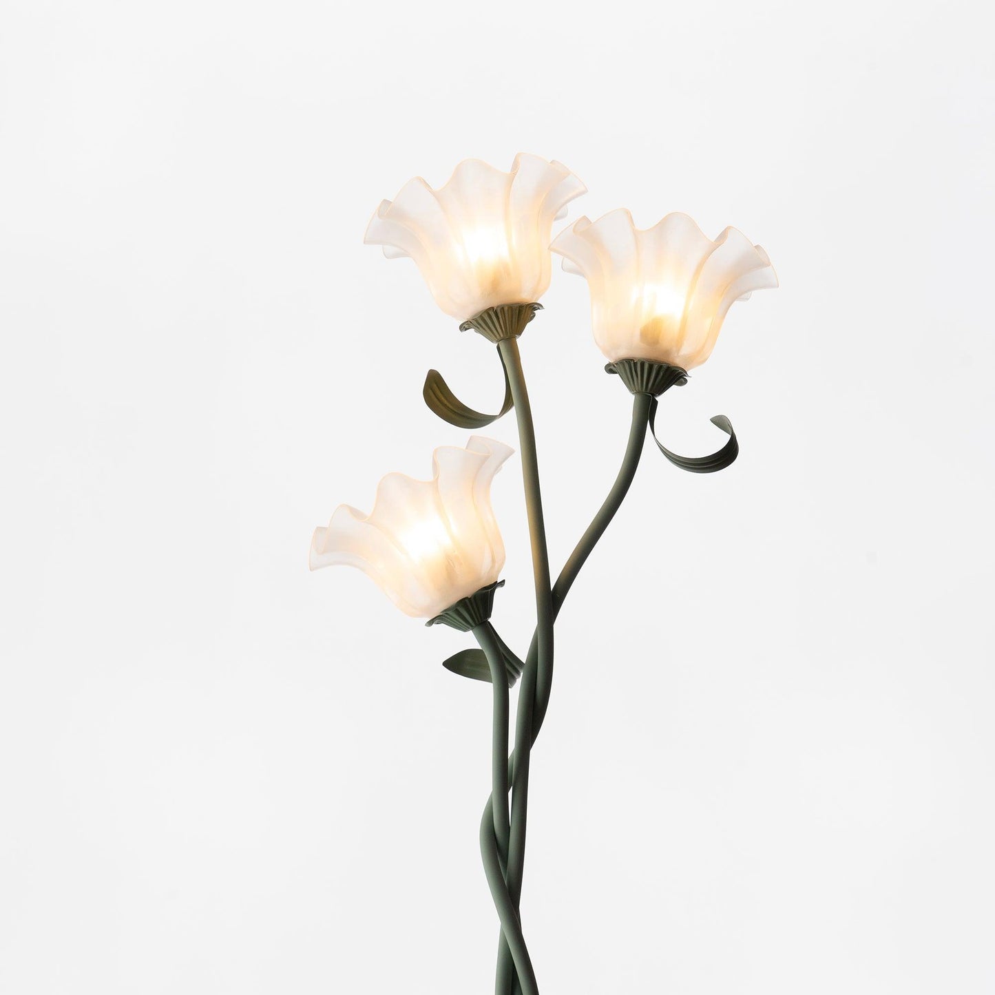 Lampe Florale Élégante avec Décor Fleurs