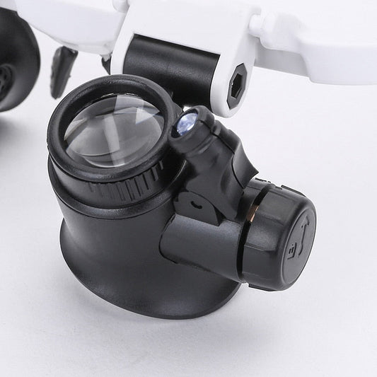Lunettes de Loupe LED Puissantes | Grossissement 8x, 15x et 23x pour Vision Précise - Foivo