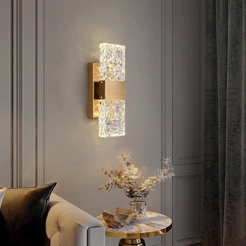 Lampe Murale Élégante en Verre | Design Moderne et Réglage de Luminosité
