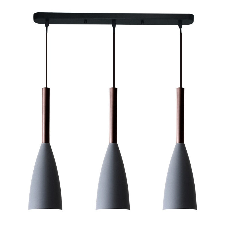Lampe Suspendue Élégante 3 Bras – Aluminium Brillant avec Câble Réglable