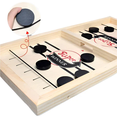 Jeu de Hockey en Bois Réactif pour Famille - BlxckFR
