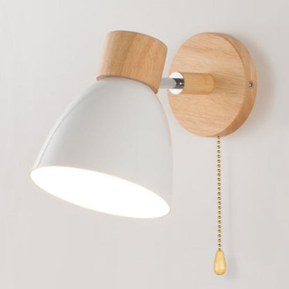 Lampe Murale Bois Design Nordique avec Interrupteur