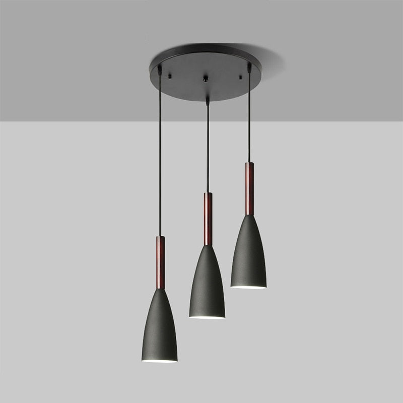 Lampe Suspendue Élégante 3 Bras – Aluminium Brillant avec Câble Réglable