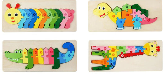 Jeu d'assemblage Bois Animaux pour Enfants - BlxckFR