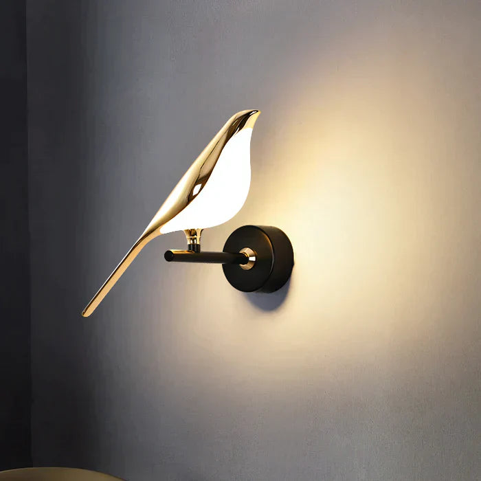 Lampe LED Élégante – Design Luxe en Or, Table et Murale - Foivo