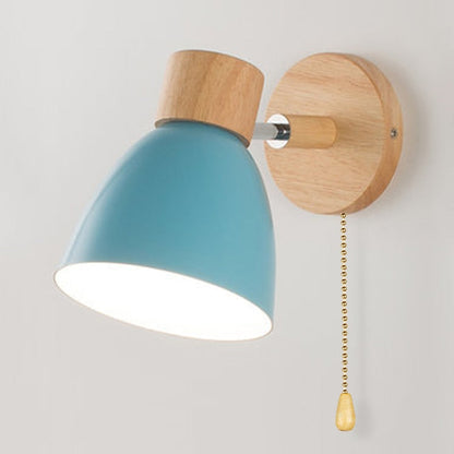 Lampe Murale Bois Design Nordique avec Interrupteur