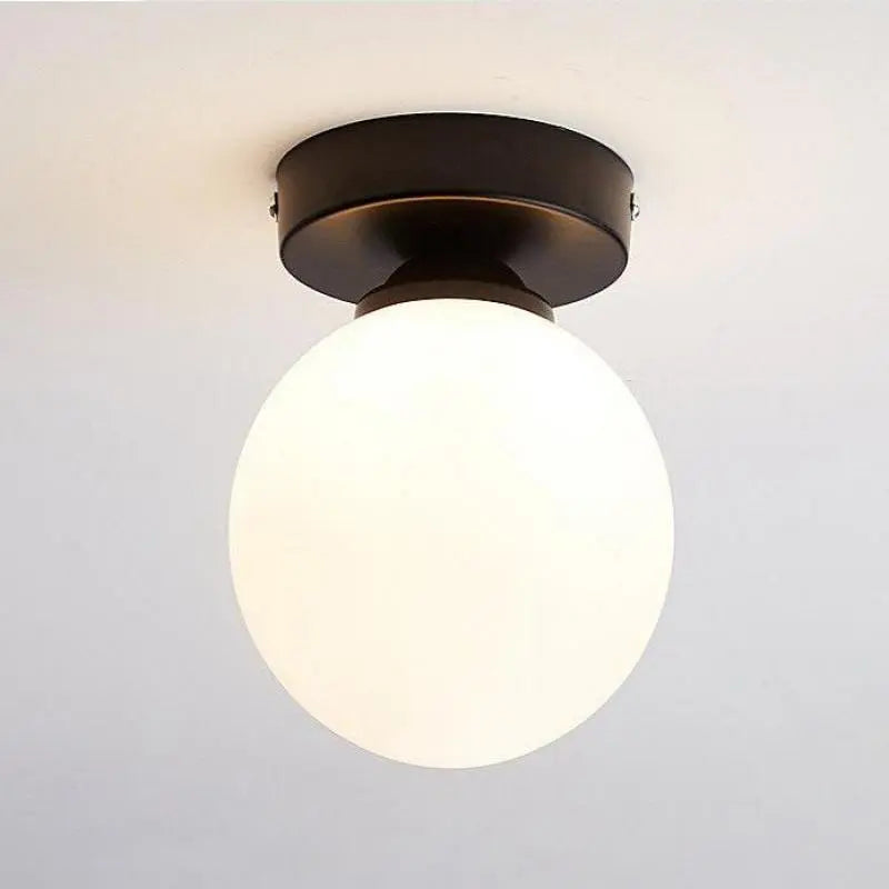 Lampe LED Élégante en Verre Blanc