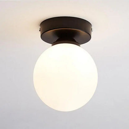 Lampe LED Élégante en Verre Blanc