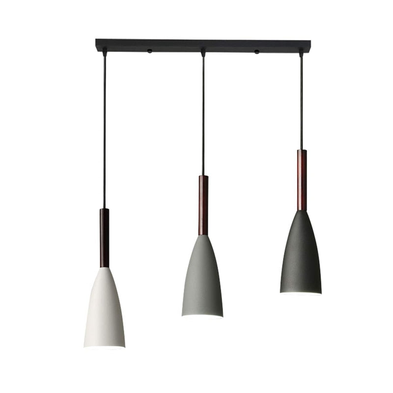 Lampe Suspendue Élégante 3 Bras – Aluminium Brillant avec Câble Réglable