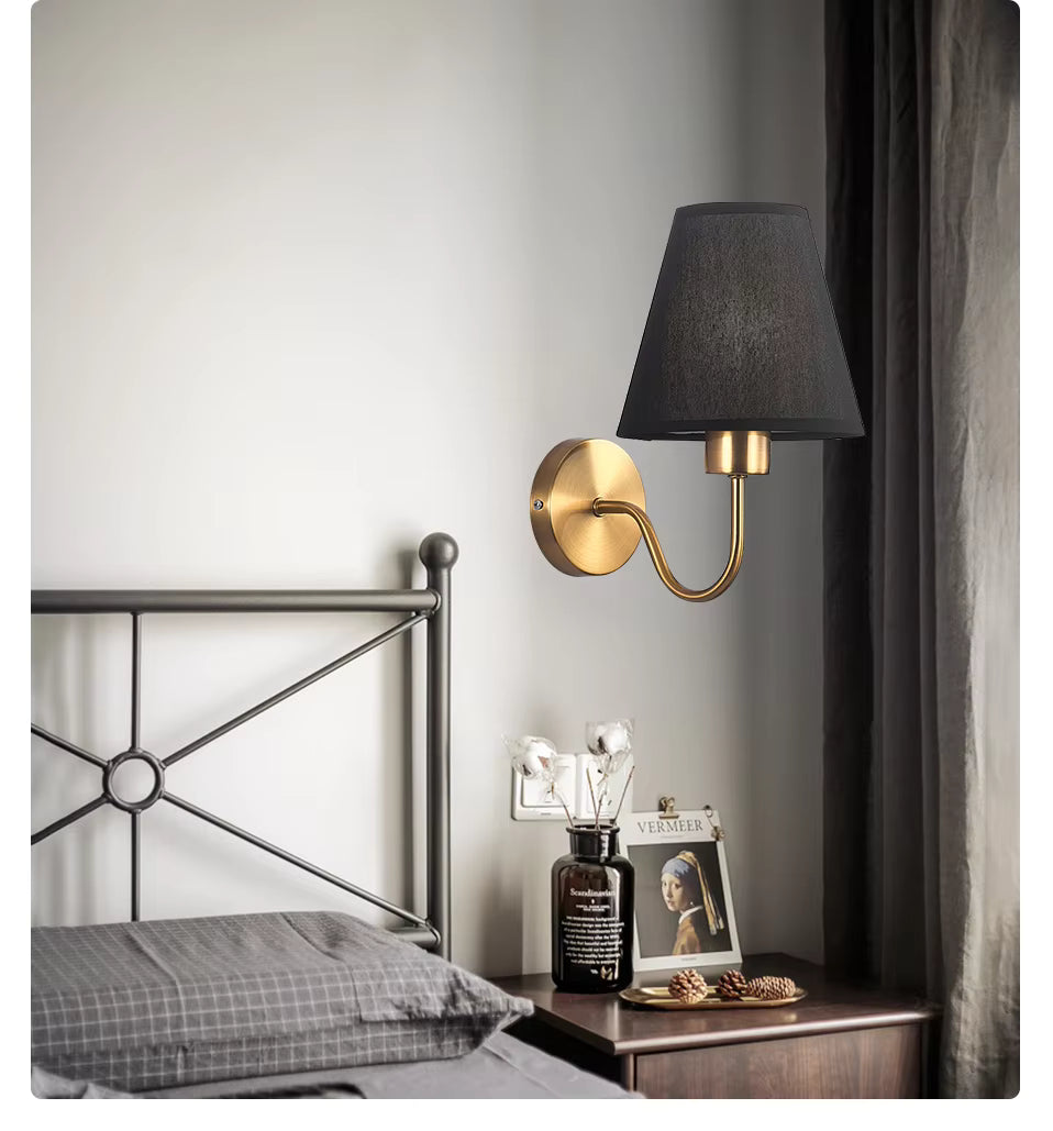 Lampe Murale Tissu Chic Économe en Énergie