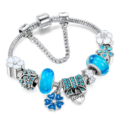 Bijou en Argent Massif Fleuri Élégant Cadeau - BlxckFR