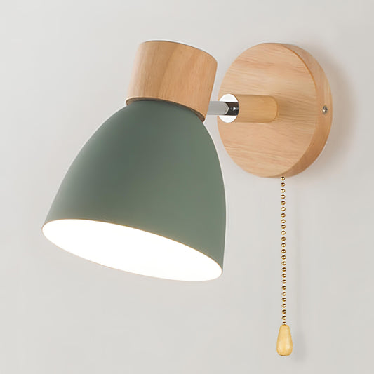 Lampe Murale Bois Design Suspendu avec Interrupteur - Foivo