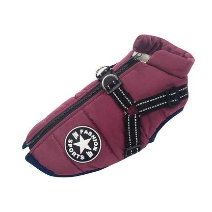 Manteau Chien Douillet avec Harnais de Sécurité