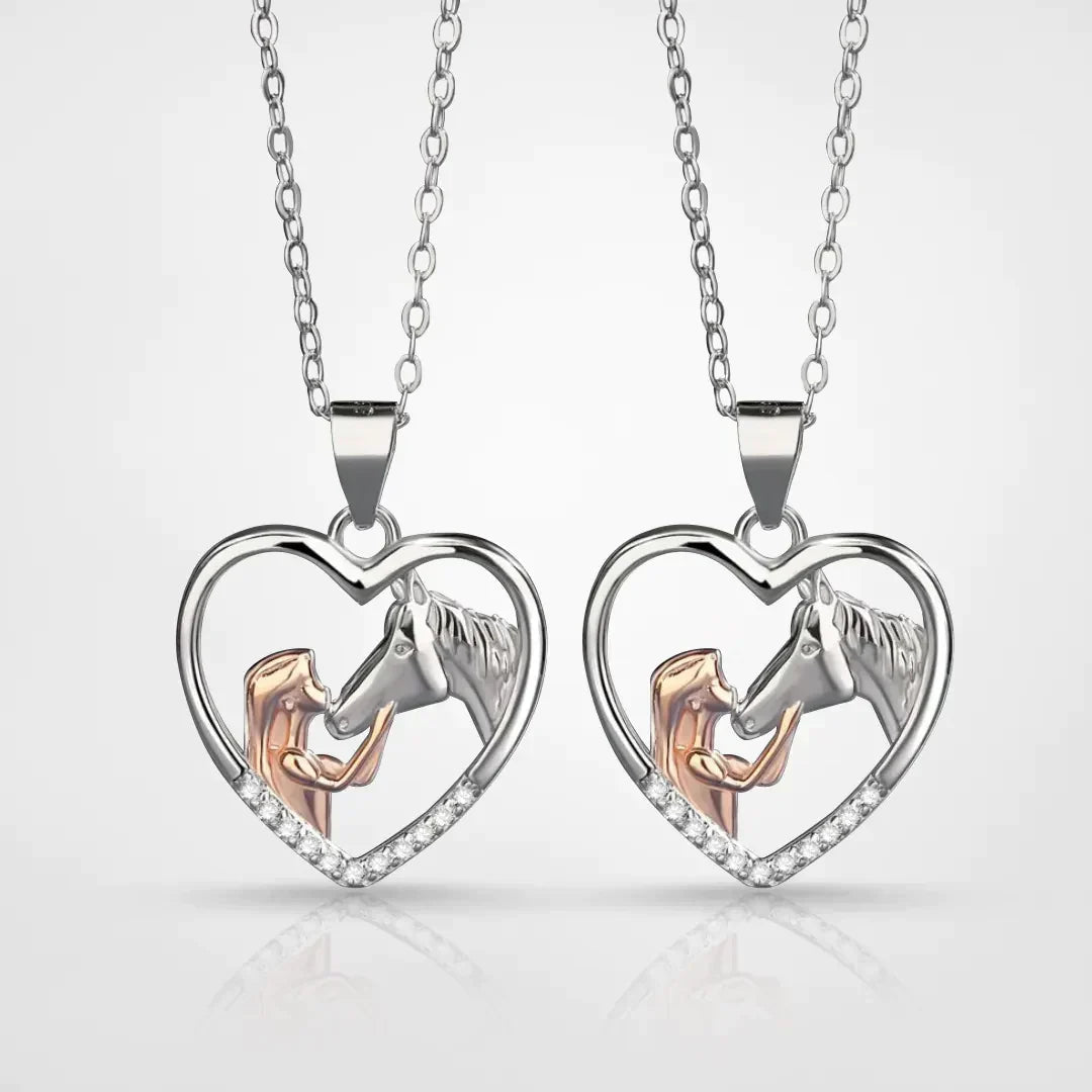 Collier Cheval Amour - Cadeau Chic pour les Amoureux de la Nature - BlxckFR