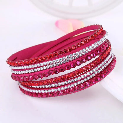 Bijou Femme Noir Cristal Tressé Élégant