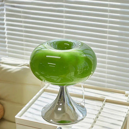 Lampe de Table Élégante Verre et Métal Chromé