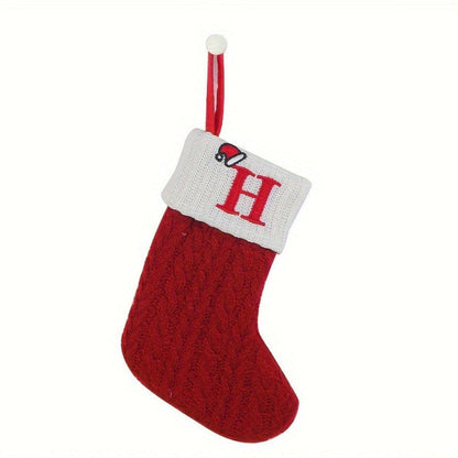 Chaussette de Noël Tricotée Personnalisée Décorative