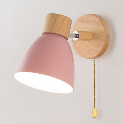 Lampe Murale Bois Design Nordique avec Interrupteur
