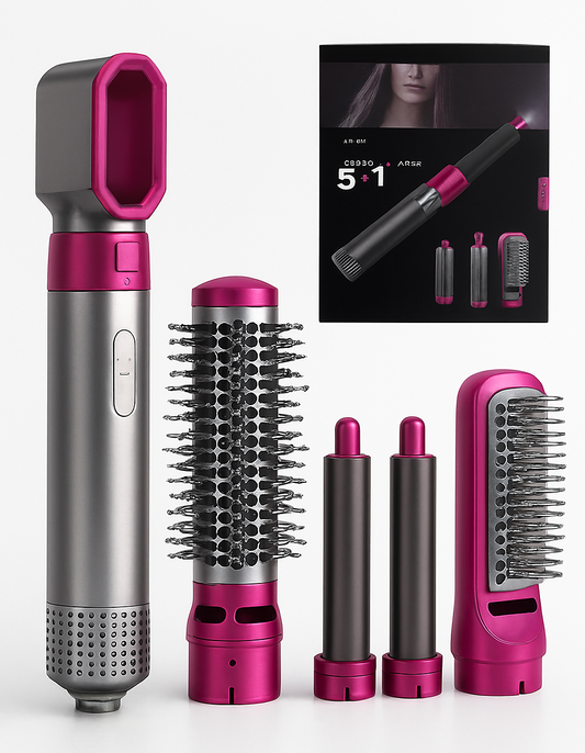 Lisseur Cheveux 5-en-1 | Coiffure Facile et Professionnelle - Foivo
