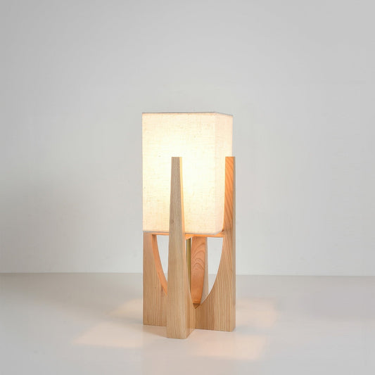 Lampe Sol Bois Japonaise Élégante - Foivo