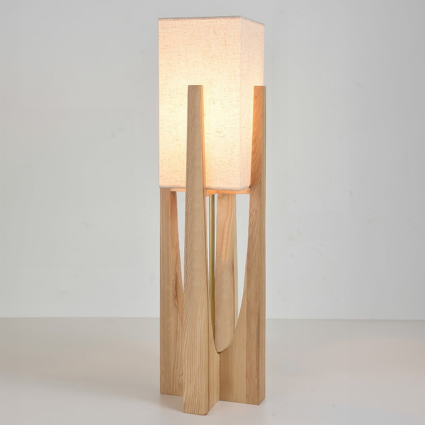 Lampe Sol Bois Japonaise Élégante