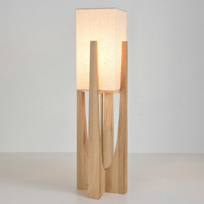 Lampe Sol Bois Japonaise Élégante