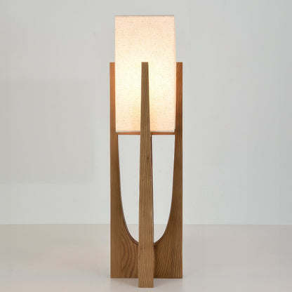 Lampe sur Pied Bois Élégante et Chaleureuse