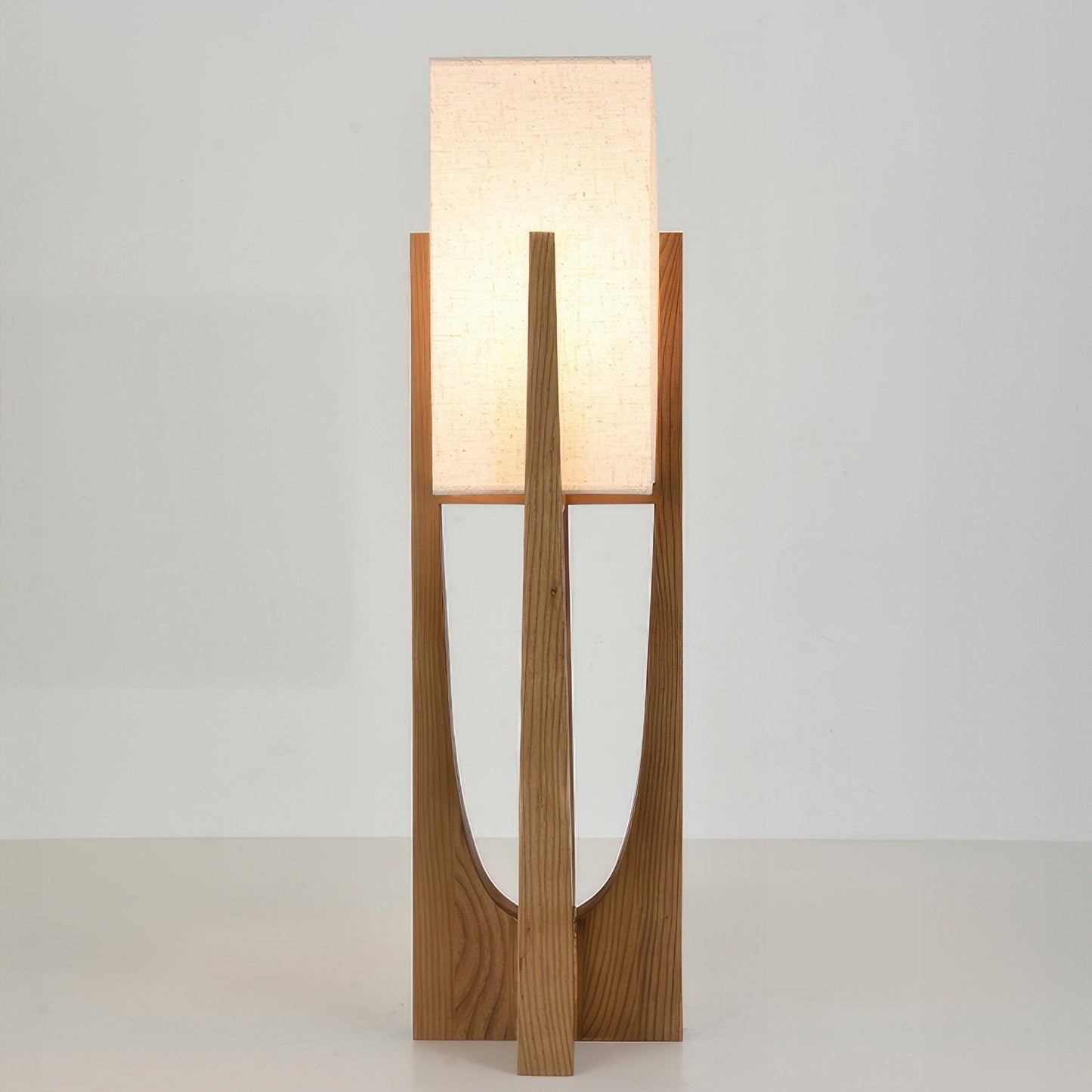 Lampe Sol Bois Japonaise Élégante