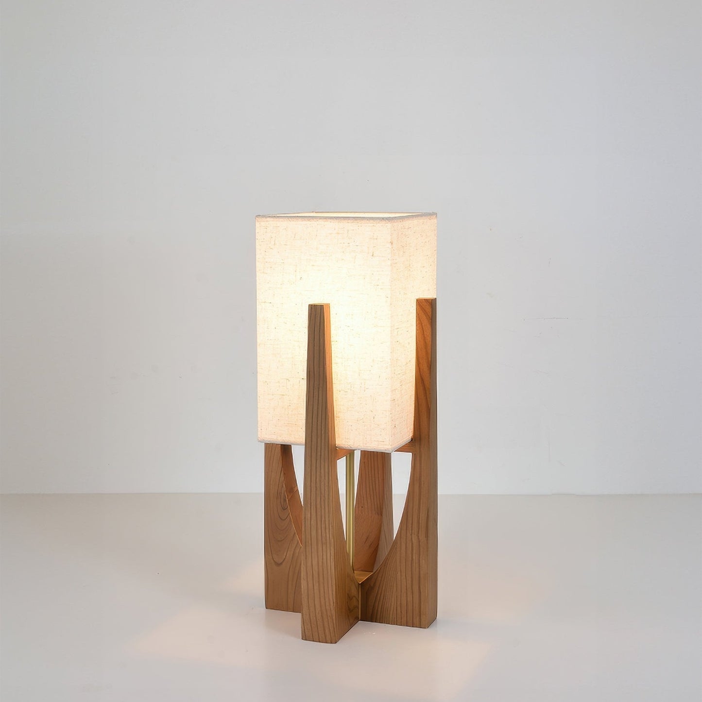 Lampe Sol Bois Japonaise Élégante