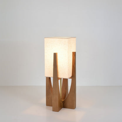 Lampe Sol Bois Japonaise Élégante