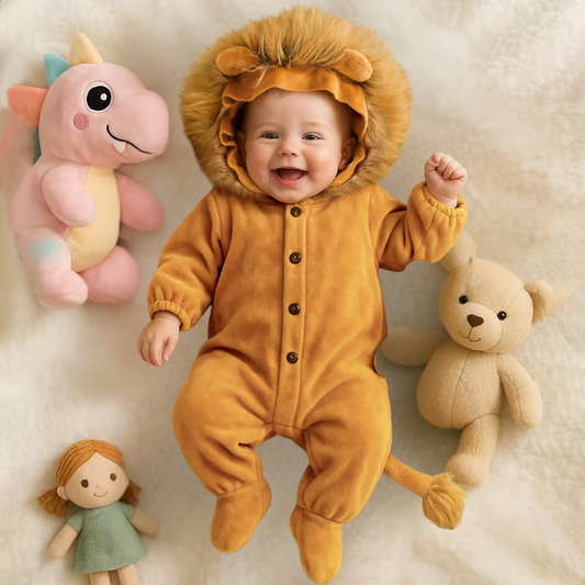 Costume Bébé Lion Doux En Combinaison - BlxckFR