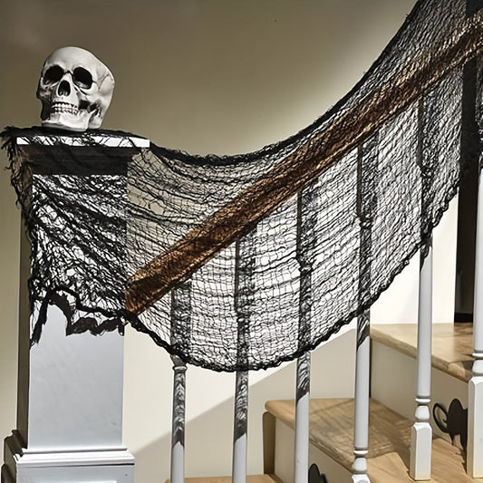 Décoration Suspendue Halloween Effrayante - Tissu Noir Fantôme - Foivo