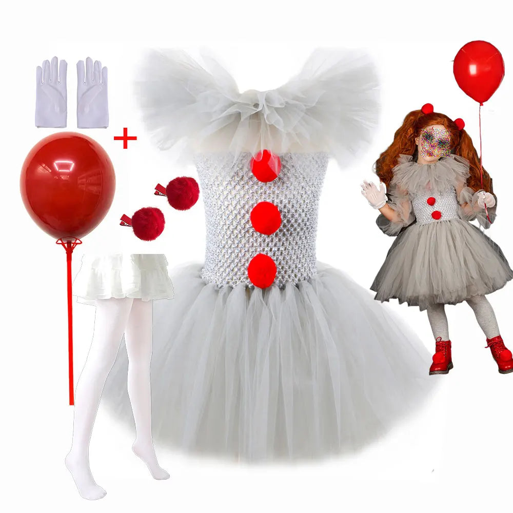 Costume Déguisement Clown Enfant Fille - BlxckFR