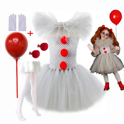 Costume Déguisement Clown Enfant Fille - BlxckFR