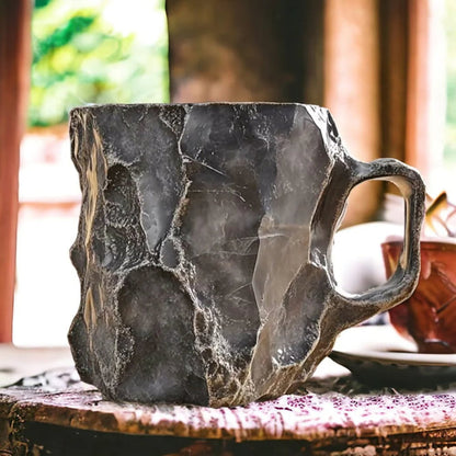 Tasse en verre cristal isolante - Cuisson micro-ondes, 350ml, décoration originale