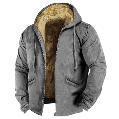 Veste Polaire Capuche Élégante Fermeture Éclair