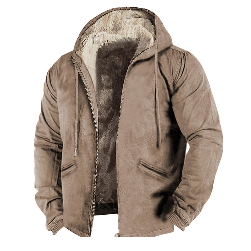 Veste Polaire Capuche Élégante Fermeture Éclair