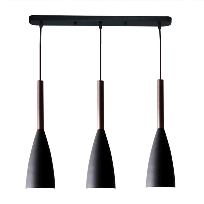 Lampe Suspendue Élégante 3 Bras – Aluminium Brillant avec Câble Réglable