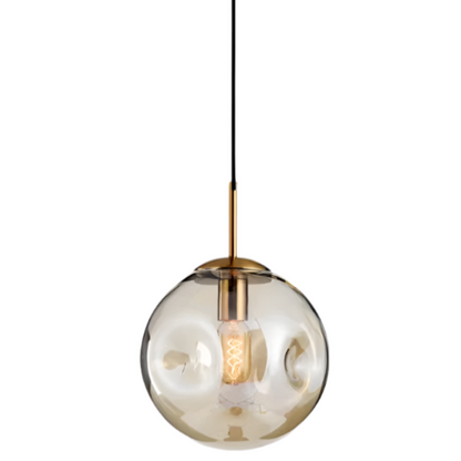 Lampe Suspendue Élégante en Verre Or – Éclairage Chaleureux Design Nordique