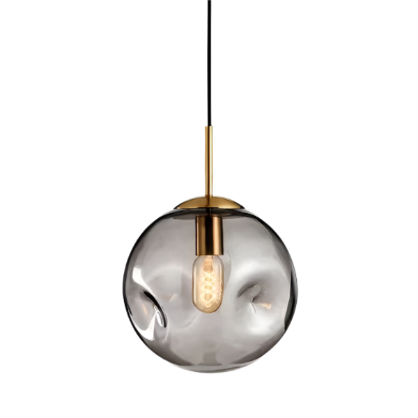 Lampe Suspendue Élégante en Verre Or – Éclairage Chaleureux Design Nordique
