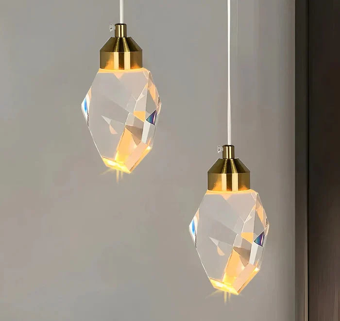 Luminaire Luxe Cristal Suspendu - BlxckFR