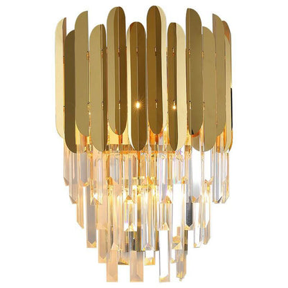Lampe Murale Design en Verre et Métal Brillant