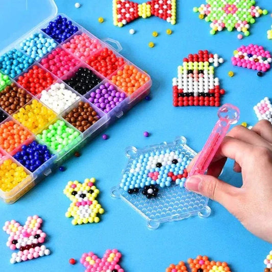Jeux d'Eau Colorés | Set de Perles Classiques pour Enfants - Développe la Créativité et la Coordination - BlxckFR