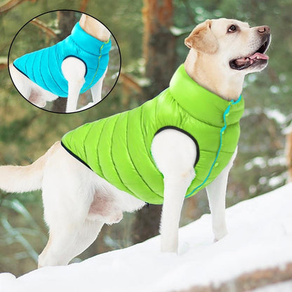 Manteau de pluie pour chien doublé et réversible
