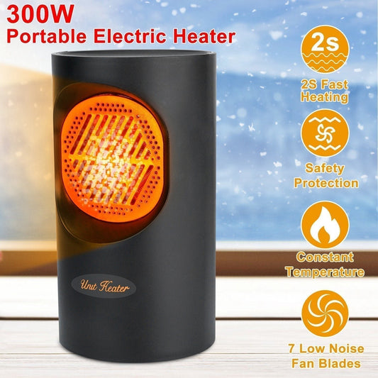 Chauffage Électrique Compact 300W | Chaleur Rapide et Discrète - Foivo