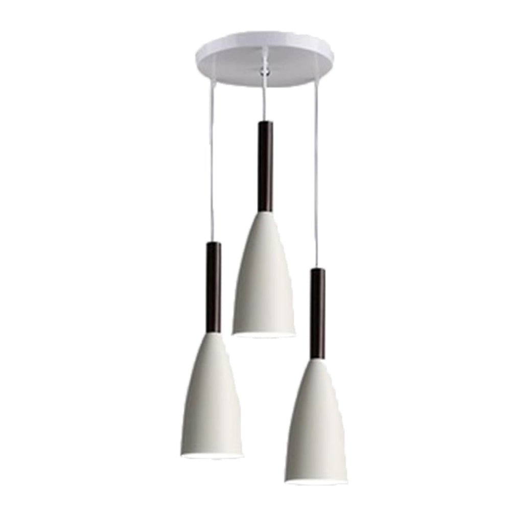 Lampe Suspendue Élégante 3 Bras – Aluminium Brillant avec Câble Réglable
