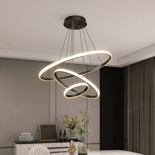 Luminaire Suspendu 3 Anneaux Réglables - Foivo