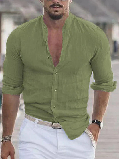 Chemise Classique à Manches Longues pour Homme